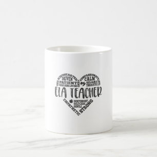Mug Enseignant ELA, professeur d'anglais, Langue