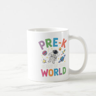 Mug Enseignant élève de pré-maternelle astronaute espa