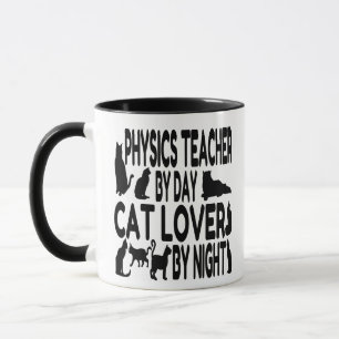 Mug Enseignant en physique Amoureux des chats
