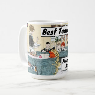 Mug Enseignant Étudiants En 1923 Salle De Classe