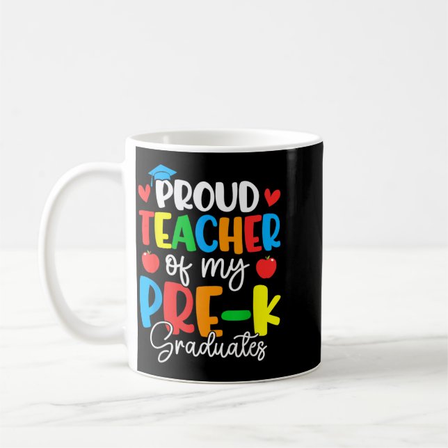 Mug Enseignant fier des diplômés de pré-maternelle drô (Gauche)