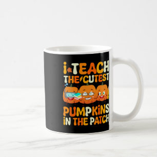Mug Enseignant Halloween Citrouilles Cutest Dans Le Th