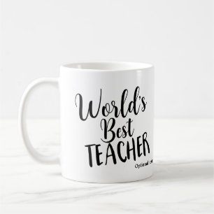 Mug ENSEIGNANT LE MEILLEUR DU MONDE Anniversaire Perso