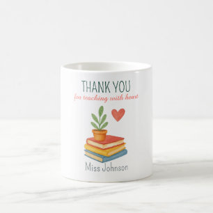 Mug Enseignant Merci - Cadeau d'appréciation du coeur