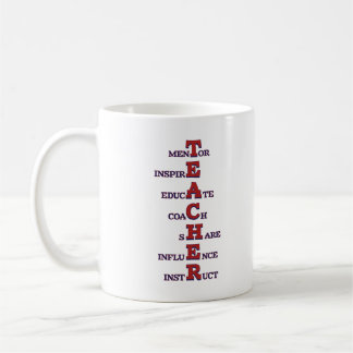 Mug Enseignant Mots Inspirationnels Mentor Inspirer Éd