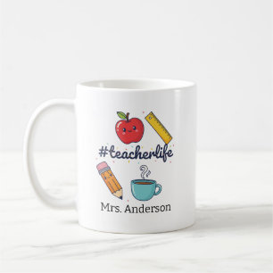 Mug Enseignant Personnalisé, Cadeau Personnalisé P