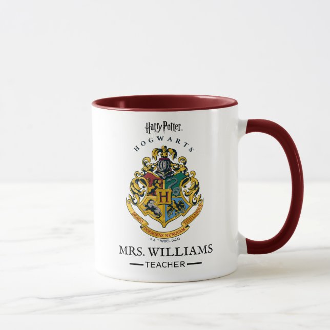 Mug Enseignant Personnalisé | Insigne HARRY POTTER™ (Droite)