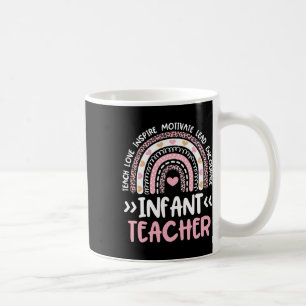 Mug Enseignant pour Bébés Joli Tie Dye Cœur Arc-en-Cie