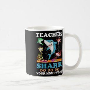 Mug Enseignant Shark Faites vos devoirs