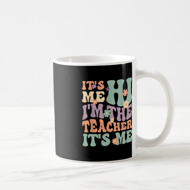 Mug Enseignant super Son Me Salut Je suis L'Enseignant (Droite)