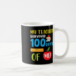 Mug Enseignant Survécu 100 Jours De Moi Amusant 100 Jo