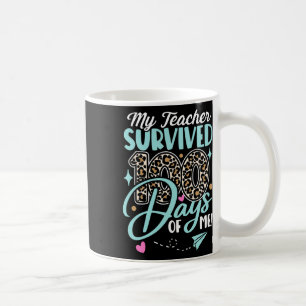 Mug Enseignant Survécu 100 Jours De Moi Fun School Leo