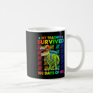 Mug Enseignant Survived 100 Jours de moi 100e jour éco