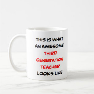 Mug enseignant troisième génération, génial