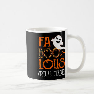 Mug Enseignant Virtuel Fabolique Sur La Fête D'Hallowe