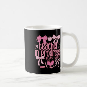 Mug Enseignante en devenir Coquette Nœud Rose Avenir