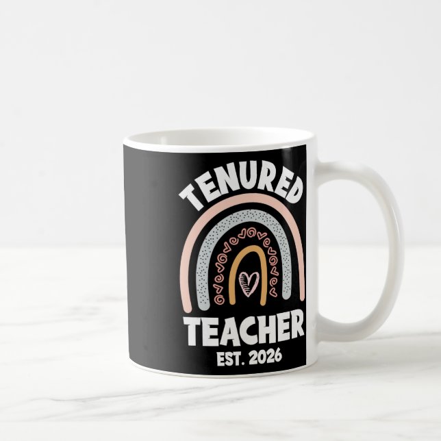 Mug Enseignante titulaire 2026 Femmes avec promotion à (Droite)