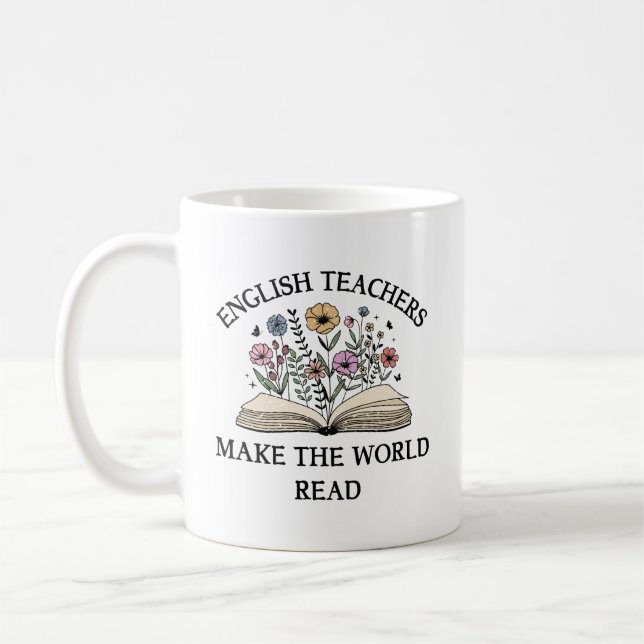 Mug Enseignants anglais Faire du monde Lire anglais En (Gauche)