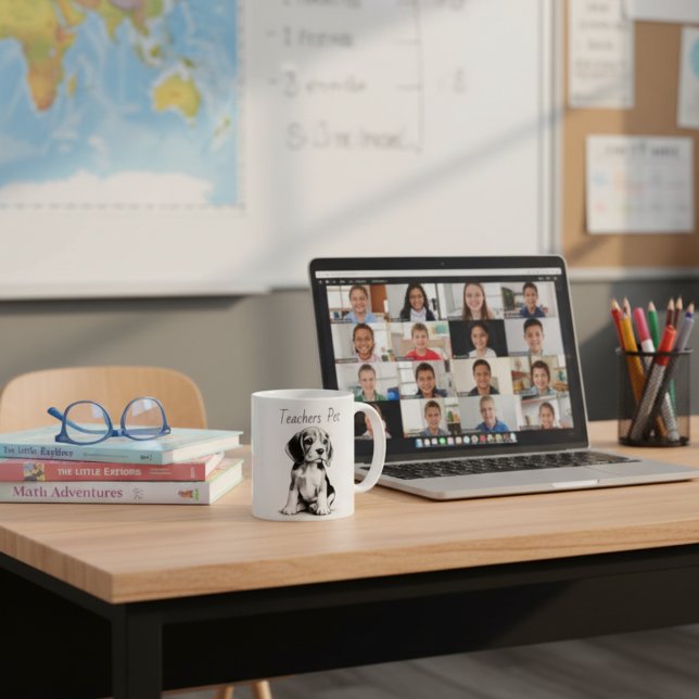 Mug Enseignants Animaux de compagnie=Dessin du Beagle (Créateur téléchargé)