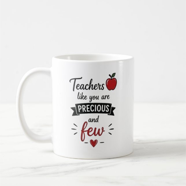 Mug Enseignants Comme Vous Sont Précieux Personnalisés (Gauche)