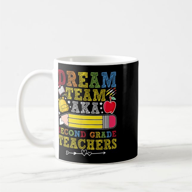 Mug Enseignants de l'équipe de rêve de 2e année Enseig (Gauche)