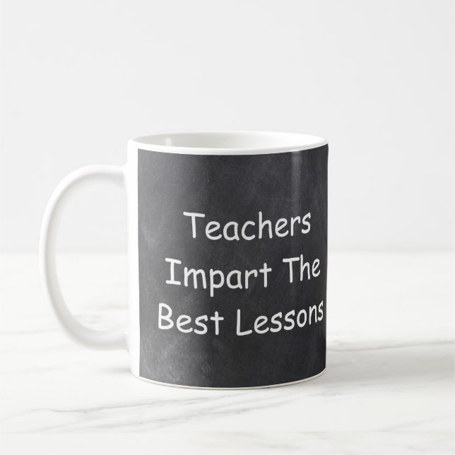 Mug Enseignants Donner des leçons Chalkboard Idée cade (Gauche)
