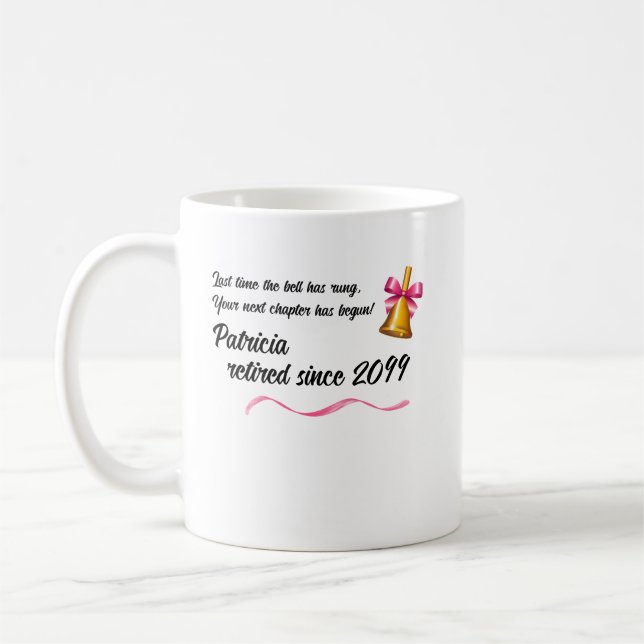 Mug Enseignants École classique Bell Parti de retraite (Gauche)