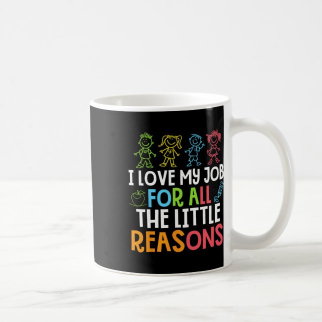 Mug Enseignants J'aime Mon Travail Pour Toutes Les Pet (Droite)