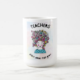 Mug Enseignants Plante Graines Enseignant Merci Cadeau