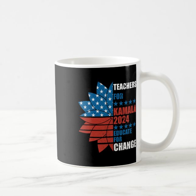 Mug Enseignants Pour Kamala 2024 Éduquer Pour Le Chang (Droite)