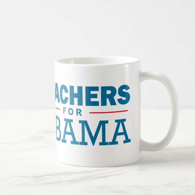 Mug Enseignants pour Obama (Droite)