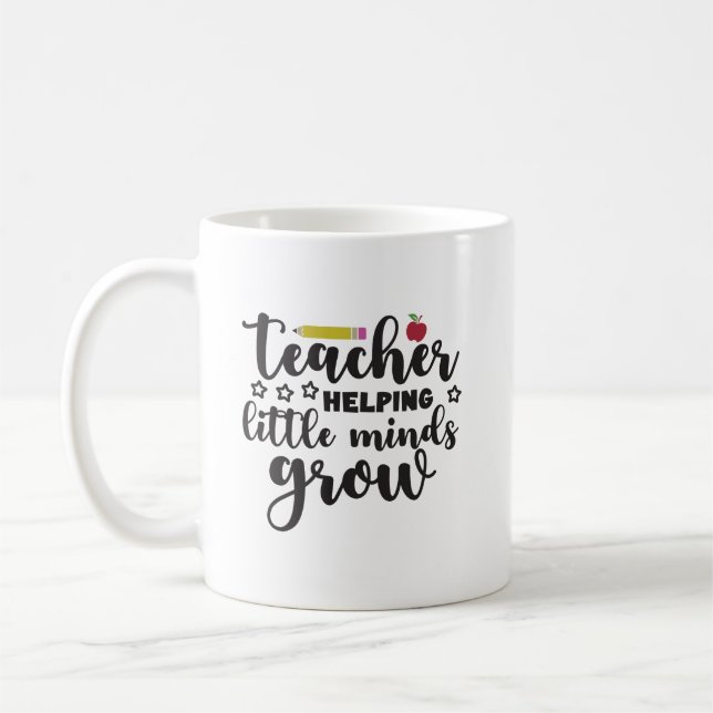 Mug Enseignants qui aident les petits esprits à grandi (Gauche)