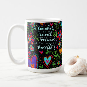 Mug Enseignants Touchez nos coeurs Citer Inspiribilité