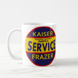 Mug Enseigne de service vintage Kaiser Frazer rouge/bl