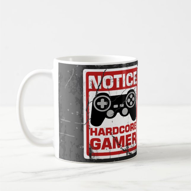 Mug Enseigne inconditionnelle d'avis de Gamer (Gauche)