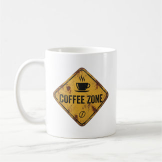 Mug Enseigne métallique de zone de café vintage rouill