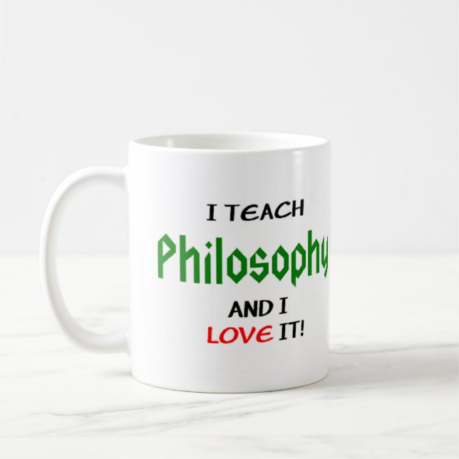 Mug enseignement de la philosophie et amour (Gauche)
