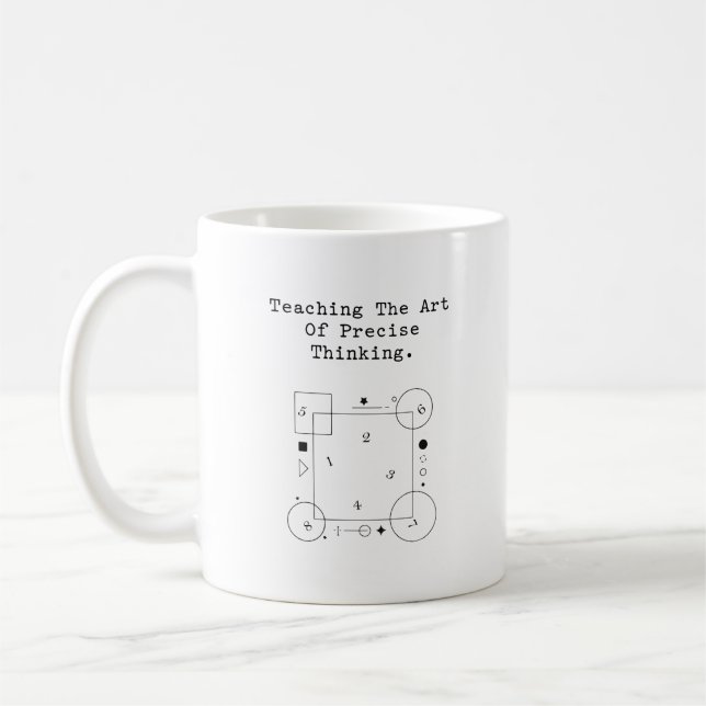 Mug Enseignement de l'art de la pensée précise | Logiq (Gauche)