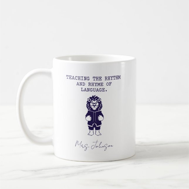 Mug Enseignement du rythme et de la rime de la langue  (Gauche)