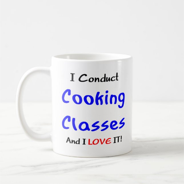 Mug Enseignement et amour de la cuisine (Gauche)