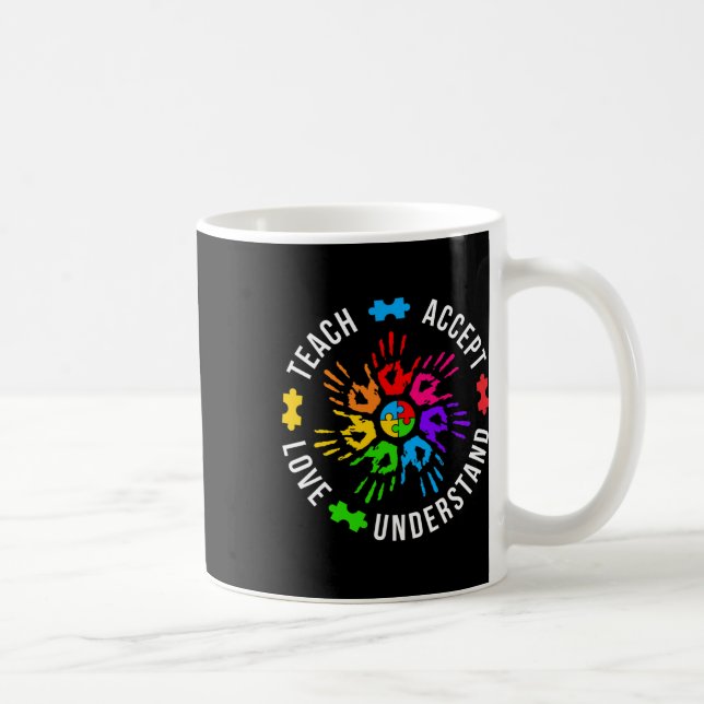 Mug Enseigner Accepter l'amour Comprendre les femmes E (Droite)