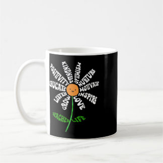 Mug Enseigner Amour Inspirer Enseignants Fleur Inspira