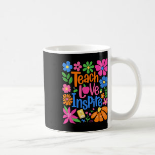 Mug Enseigner Amour Inspirer Fleur Professeur Premier