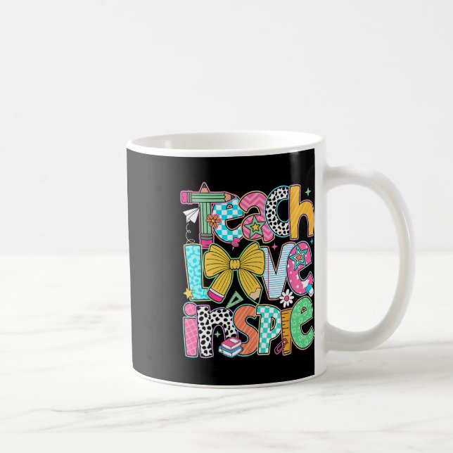Mug Enseigner Amour Inspirer Retour à l'école Enseigna (Droite)
