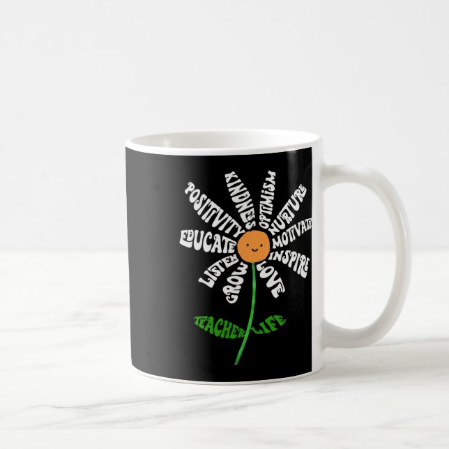 Mug Enseigner l'amour Inspirer enseignants Fleur Inspi (Droite)