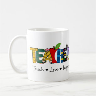 Mug Enseigner l'amour Inspirer les enseignants cadeau 