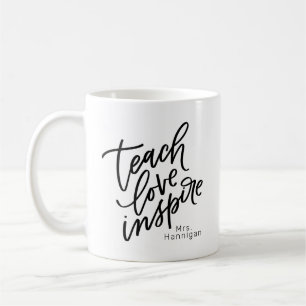 Mug Enseigner L'Amour Inspirer, Votre Nom