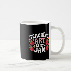 Mug Enseigner L'Art Est Mon Jam Retro Amusant Art Teac