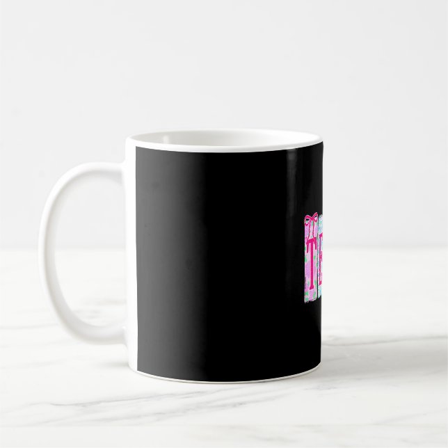 Mug Enseigner professeur drôle retour à l'école heureu (Gauche)