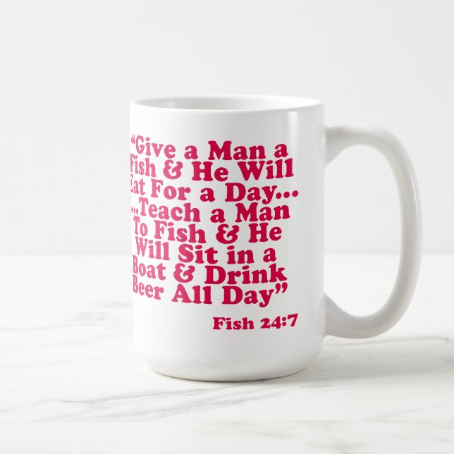 Mug Enseignez un homme à pêcher (Droite)